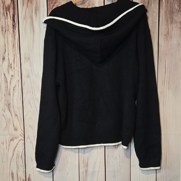 Savage X Fenty Classic Black And White Zip Up Hoodie Womens XL - Picture 10 of 12